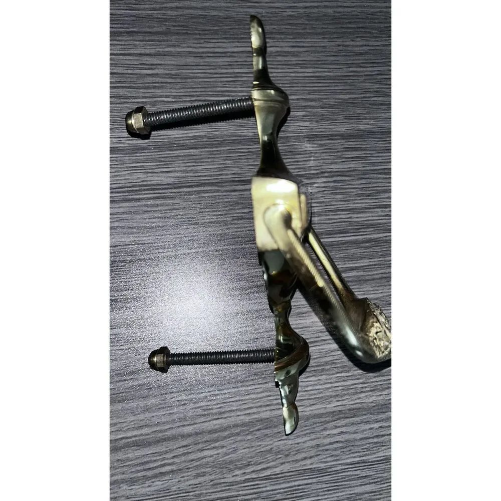 Door Knocker traditional Style Engraved The Johnsons Brass Vintage  2 Screws 4”